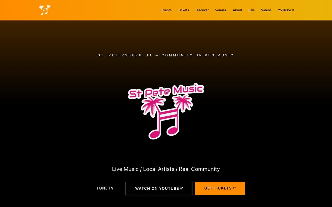 The St. Pete Music home page